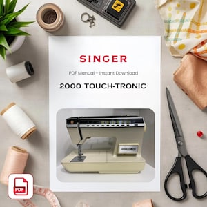 Manual de la máquina de coser Singer 2000 Touch-Tronic (Descarga PDF)