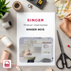 Handleiding voor de Singer 9015 naaimachine – Vintage gebruikershandleiding (PDF-download)
