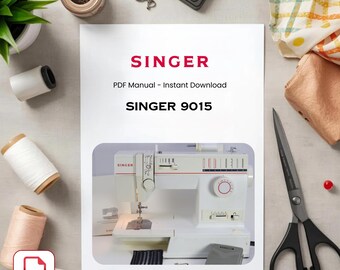 Manual de la máquina de coser Singer 9015 – Guía de usuario clásica (descarga en PDF)