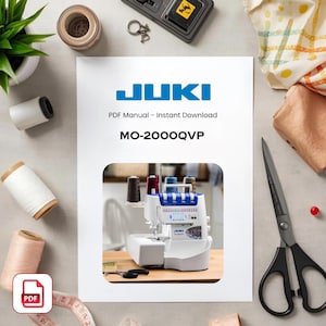 Manual de la máquina de coser Juki MO-2000QVP: Descarga instantánea en PDF