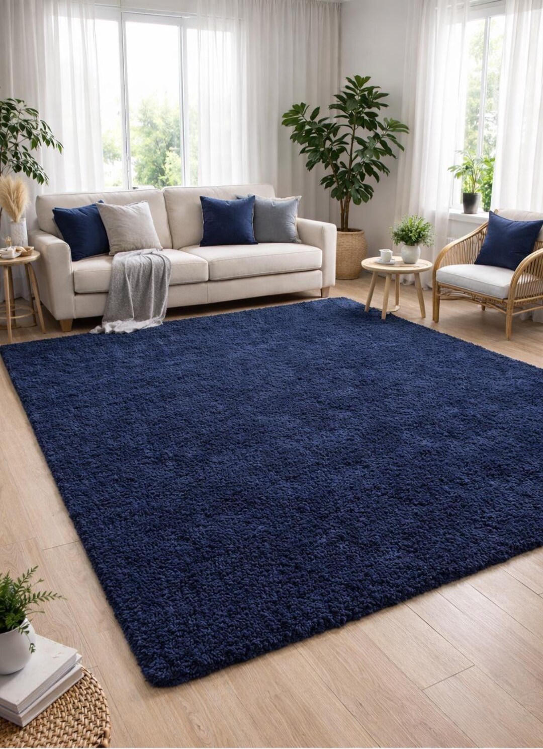 Navy Blue Rug 8x10null