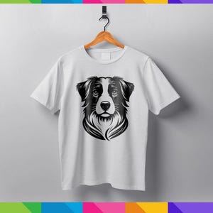 Border Collie Dog Silhouette Bundle | Digital Dog Vector Clipart | Printable Pet Art