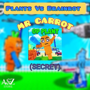 Mr Carrot (Secret) (3.5K-5K Damage) - Plants Vs Brainrot | Cheapest price