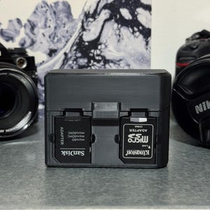 Canon Lp-e6Nh Camera Battery & SD Cards Portable Case – Protective SLIM Shell