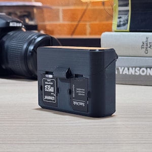 Nikon EN-EL15C Camera Battery & SD Cards Portable Case for – Protective SLIM Shell