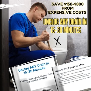 Desatasca cualquier desagüe en 15-30 minutos / Guía de plomería de emergencia (sin necesidad de plomero)