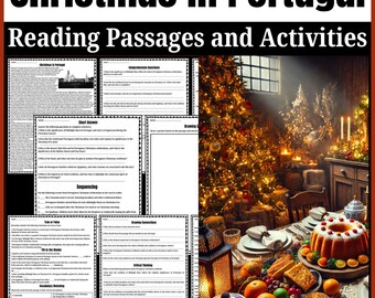 Christmas in Portugal Reading Passage and Activities | Portuguese Christmas Traditions, Holidays Around the World Worksheets