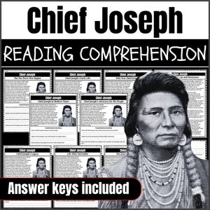 Chief Joseph Nez Perce | Reading Comprehension Passages | Native American History | Social Studies Activity | Printable PDF