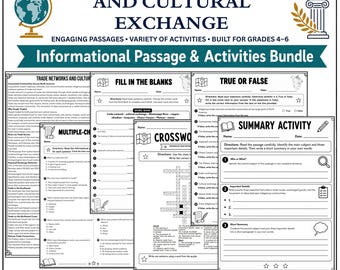 Indigenous Trade Networks and Cultural Exchange | Reading Comprehension Worksheets Grades 4–6