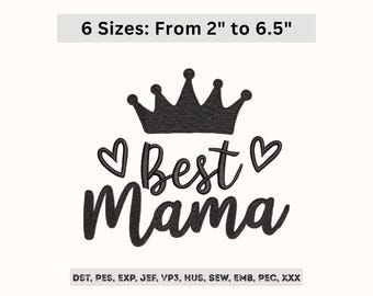 Best MAMA Embroidery Design - Mama Machine Embroidery Pattern - Mothers Day Embroidery - 6 Sizes - Instant Download File