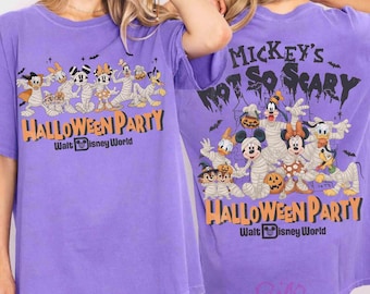 Two-sided Mickey And Friends Mummy Disney Halloween Shirt, WDW Disneyland Family Halloween Trip, Mickey's Not So Scary Halloween Party 2026