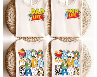 Disney Toy Story Mom Dad Shirt, Toy Story Mom Dad Life Shirt, Disney Mothers Day Shirt, Disney Fathers Day Shirt, Mothers Day trip Shirt