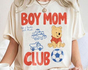 Mother's Day Gift, Comfort Colors Shirt, gift for Mama, Custom Boy Mom Club Shirt, Disney Mama Tee, Mom of Boys T-Shirt, Gift for Mom
