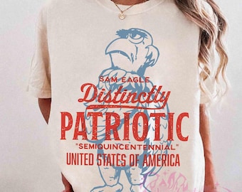 Disney The Muppets Sam Eagle July 4th Fireworks Celebration T-shirt, Disney 250th USA Anniversary Shirts, 1776-2026 Patriotic Tee, Sam Eagle