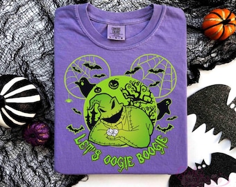 Nightmare Before Christmas Let's Oogie Boogie Shirt, Disney Jack and Sally Tee Oogie Boogie Bash, Disneyland Halloween Family Party Gift Tee