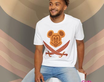 Mickey Waffle Bacon Swords Graphic Tee, Cruise Pirate Night T-Shirt, Dead Men Tell No Tales, Magic Kingdom Vacation Shirt, Casual Fashion