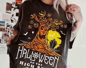 Vintage Halloween On The High Seas T-shirt, Disney Cruise Line Wish Fantasy Magic Matching Tee, Family Halloween Cruise Family 2026 Trip