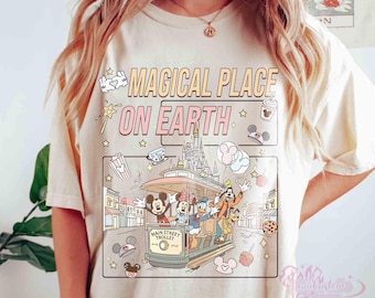 Comfort colors Mickey And Friends Disney Trip Shirts, Magical Place On Earth, WDW Disneyland Family Matching Tee, Disney Vacation 2026 Tee