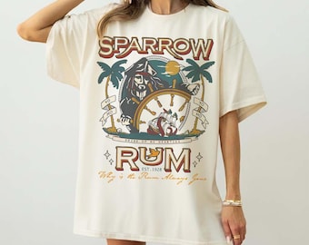 Disney Pirates Matching Tee, Retro Sparrow’s Rum Tee, Captain Jack Sparrow Shirt, Pirates of the Caribbean Shirt, Why Is The Rum Always Gone