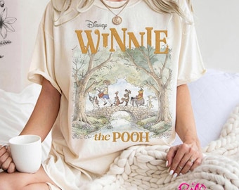 Disneyland Shirt, Pooh Bear Shirt, Disney Shirt, Disney Trip Sweatshirt, Comfort Colors Winnie The Pooh And Friends Shirt, Disney Pooh Shirt