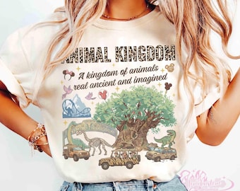 Retro Disney Animal Kingdom Comfort Colors Shirt, Mickey Balloon, Mickey & Friends Safari Mode Tee, Magic Kingdom Tee, Family Safari Trip