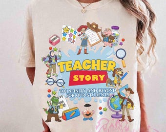 Toy Story Teacher Shirt, To Infinity And Beyond To Our Students, Last Day Of School Shirts, Teacher Appreciation 2026, Disney Teacher Shirts