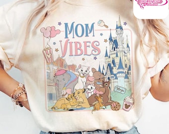 Happiest Mom On Earth, Gift for Mom, Disney Mom Shirt, Magical Mom Vibes, Mommy and Me Disney Girl Trip, Best Mom Ever Happy Mother's Day