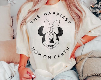 Disney Trip Mom Shirt, Mother's Day Gift, New Mom Disney Shirt, Disney Shirt for women, Disney shirt, Happiest Mom on Earth Disney Shirt