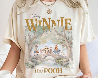Disney Pooh Shirt, Disneyland Shirt, Pooh Bear Shirt, Disney Shirt, Disney Trip Sweatshirt, Comfort Colors Winnie The Pooh And Friends Shirt