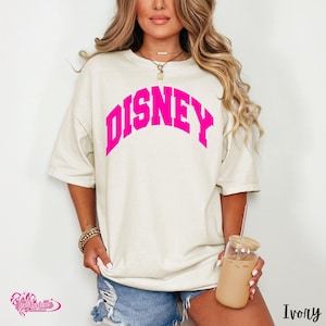 Disney Vacation T-Shirt, Women's Disney Tee, Summer Disney, Trendy, Preppy, Oversized, Comfort Colors Disney Shirt, Neon Disney World Shirt immagine 2