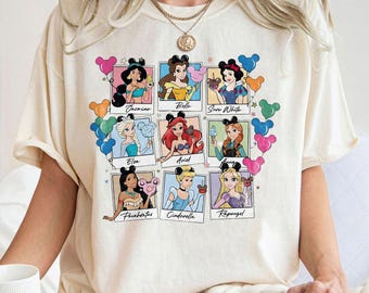 Retro Disney Princess Shirt, Princess Shirt, Disney Balloon Shirt, Disney Trip Shirt, Belle, Cinderella, Tiana, Rapunzel Shirt, Disney Shirt