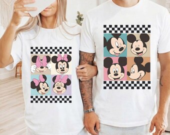 Retro Mickey and Minnie Shirt, Disney Couple T-Shirt, Disneyworld Couple Shirt, Disneyland Trip Shirts, Disney Wedding Shirt, Disney Shirts