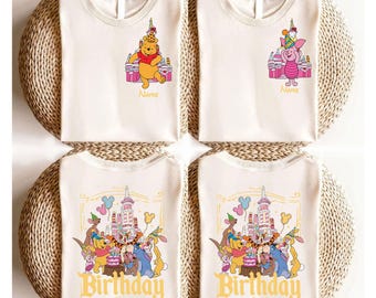 Winnie The Pooh Birthday Shirt, Pooh Birthday Shirts, Personalized Birthday Gift, Disneyland Birthday Shirt Party, WDW Birthday Trip Shirt