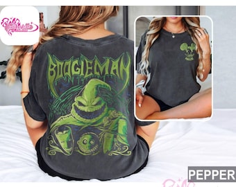 Two-sided Disney Halloween Let's Oogie Boogie Shirt, Oogie Boogie Bash 2026 Shirt, Personalized Mickey Ears The Nightmare Before Christmas