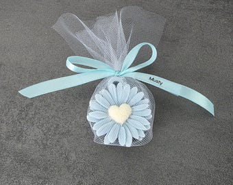 Bougie/fondant Tournesol cœur