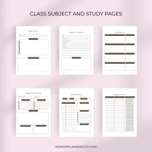 Student Planner Printable 2025-2026 | Academic Organizer Study Planner ...