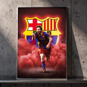 Lionel Messi Barcelona Poster: Digital Download