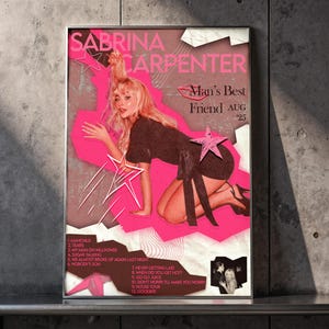 Sabrina Carpenter Man&#39;s Best Friend Poster: Digital Download
