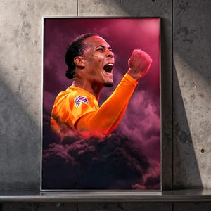 Virgil van Dijk Netherlands Poster: Digital Download