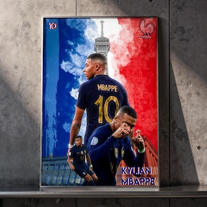 Kylian Mbappé France Poster: Digital Download