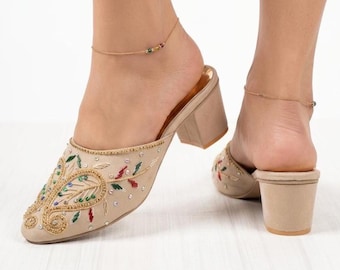 Zapatos de boda para la novia, tacones de bloque para novias, sandalias de boda para mujer,