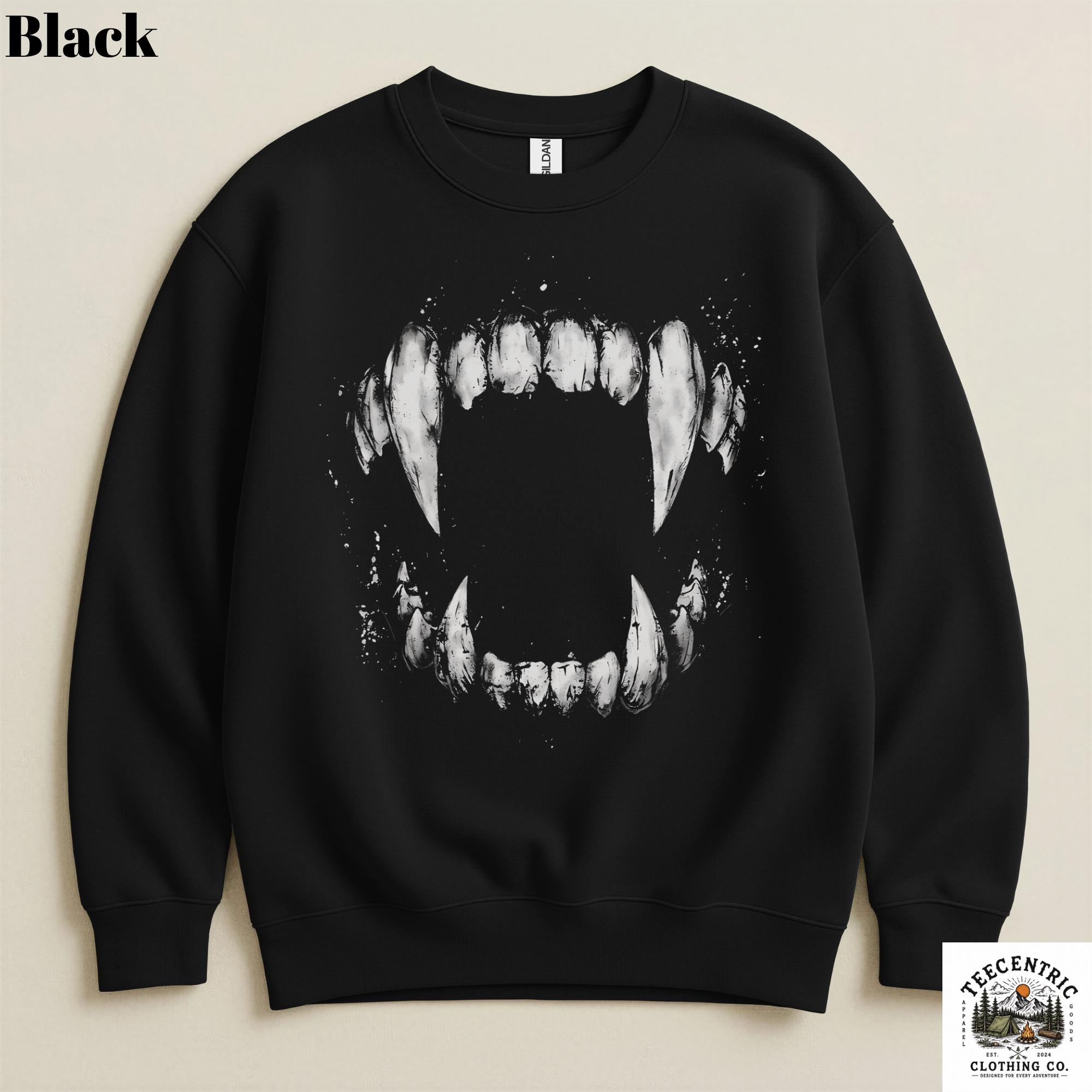 Vampire Teeth Sweater - Etsy
