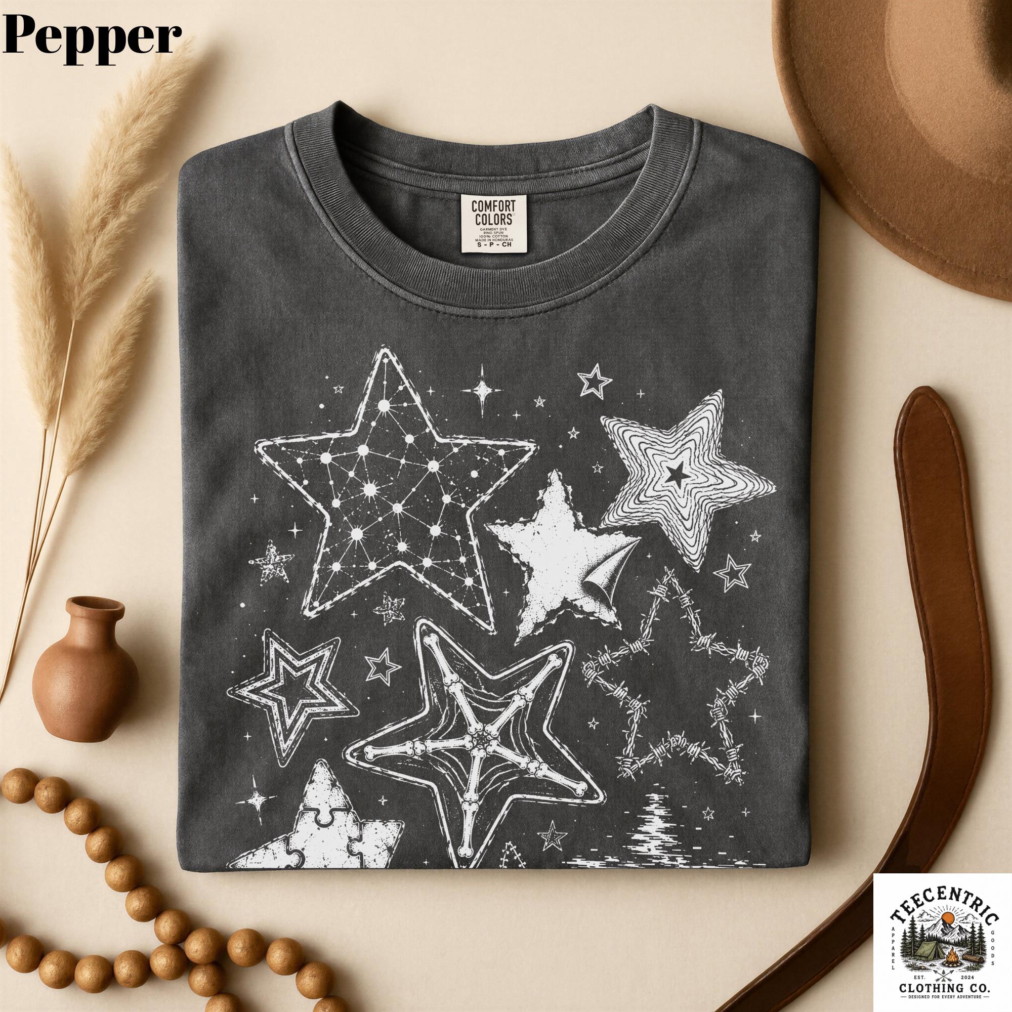 Y2k Stars T Shirt - Etsy