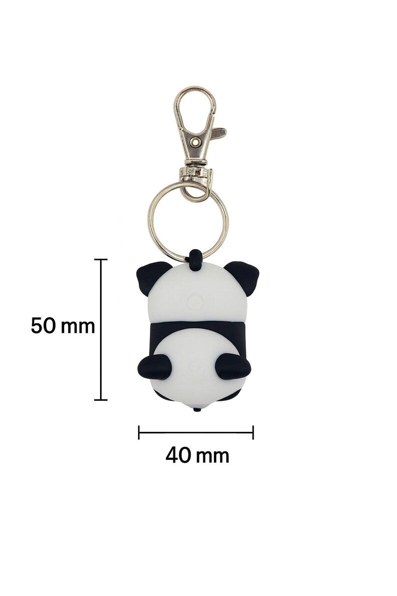 Chubbii Panda 3d-printed Keychain, Glossy Panda Charm - Etsy