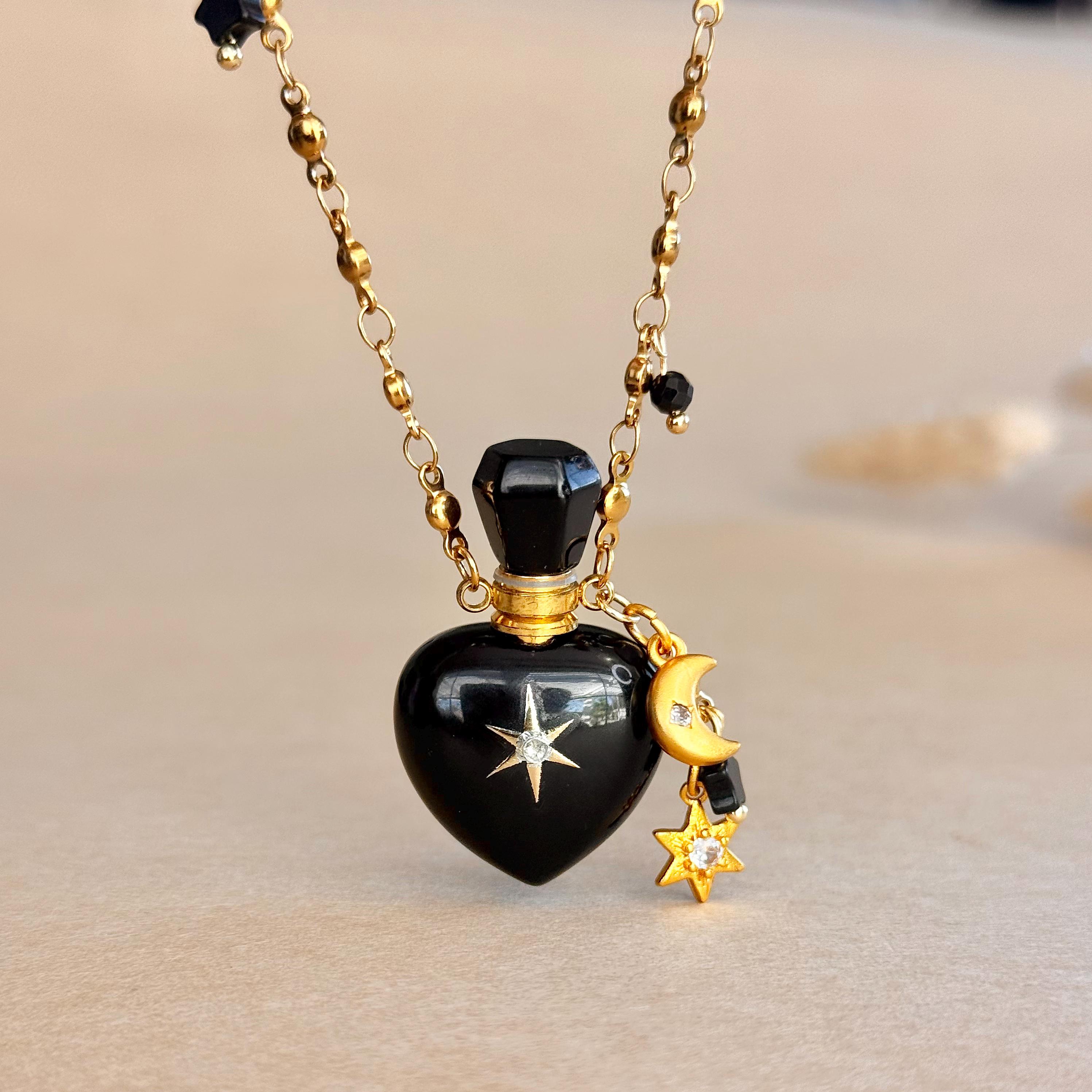 Vintage perfume bottle necklace - Etsy 日本
