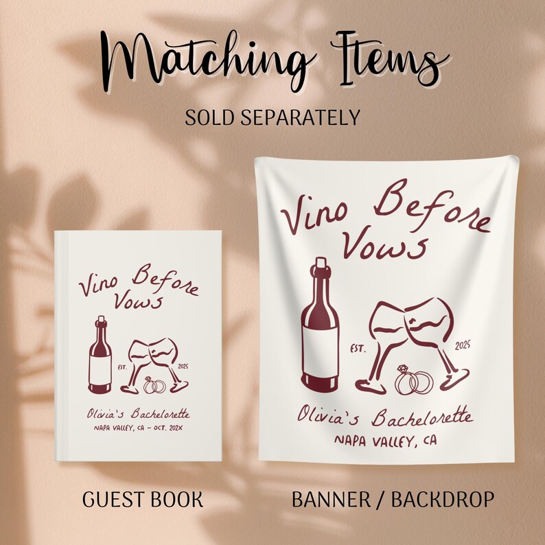 Vino Before Vows Bachelorette Can Cooler: Personalized Koozies Party Favor - B3