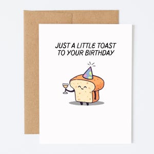 PETITS Toasts d&#39;anniversaire | Carte de voeux d&#39;anniversaire, Carte de voeux pour un toast, Carte drôle, Carte d&#39;anniversaire vierge, Jolie carte d&#39;anniversaire, Carte de petit chien