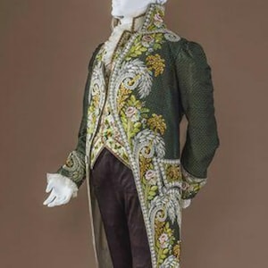 18th Century Rococo Period Men Costume Suit, 1700s Historical Theatre, Balls, Cosplay and Gala Event, French nobleman, Venetian Renaissance