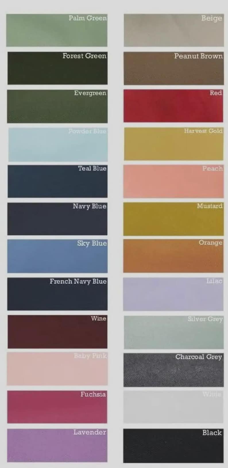 May include: A color palette featuring rectangular swatches of various colors. The palette includes shades of green, blue, red, yellow, orange, pink, purple, gray, white, and black, with each color labeled.