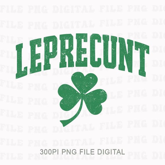 Leprecunt Baby Tee Y2k Irish Png,  Funny Shamrock  Png, Cute St Patricks Day Png Women's St Paddy Outfit Green Party Png